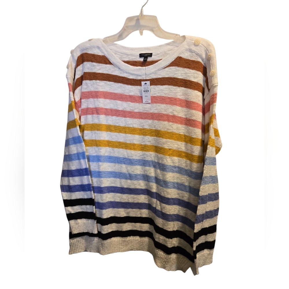 Colorful Talbot Striped Sweater XLP 70% Cotton 30% Polyester